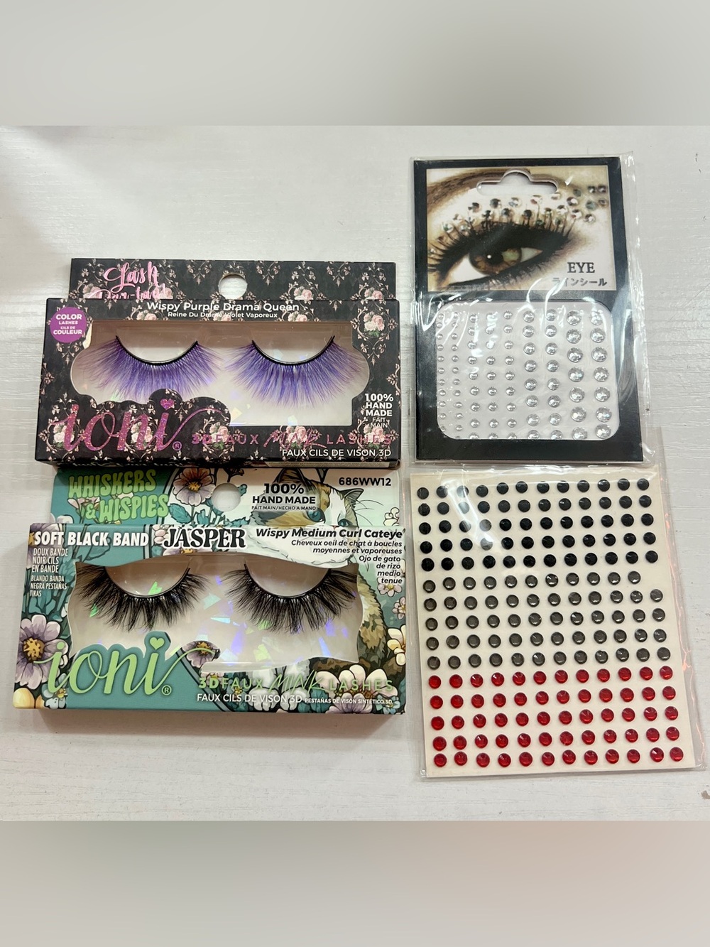 Lash Bundle - Purple, Wispy and Rhinestones